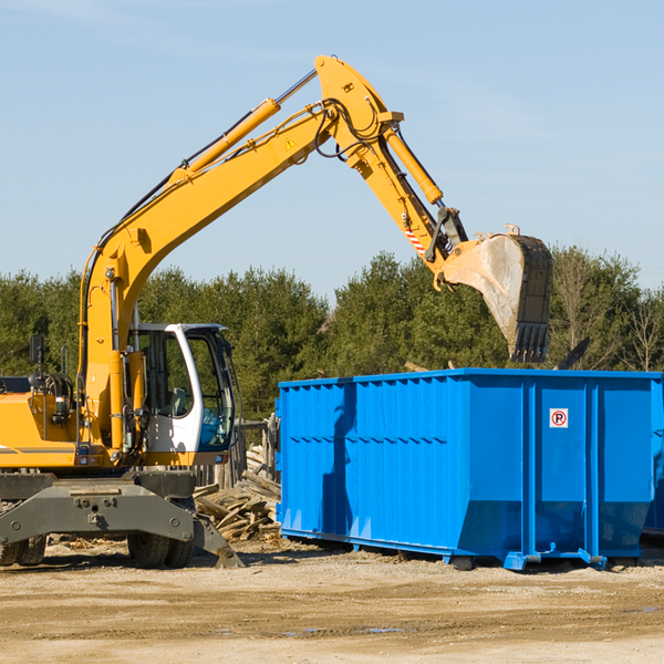 what are the rental fees for a residential dumpster in Falls Church City County VA